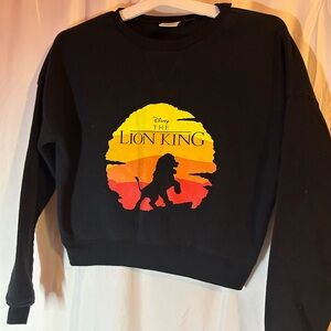 Disney The Lion King Black and Yellow Crewneck